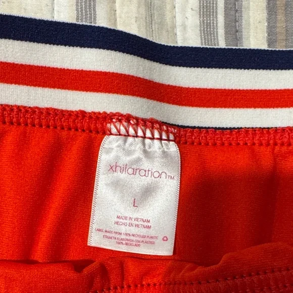 Xhilaration Red Bikini Bottom with Striped Waistband - Picture 2 of 4